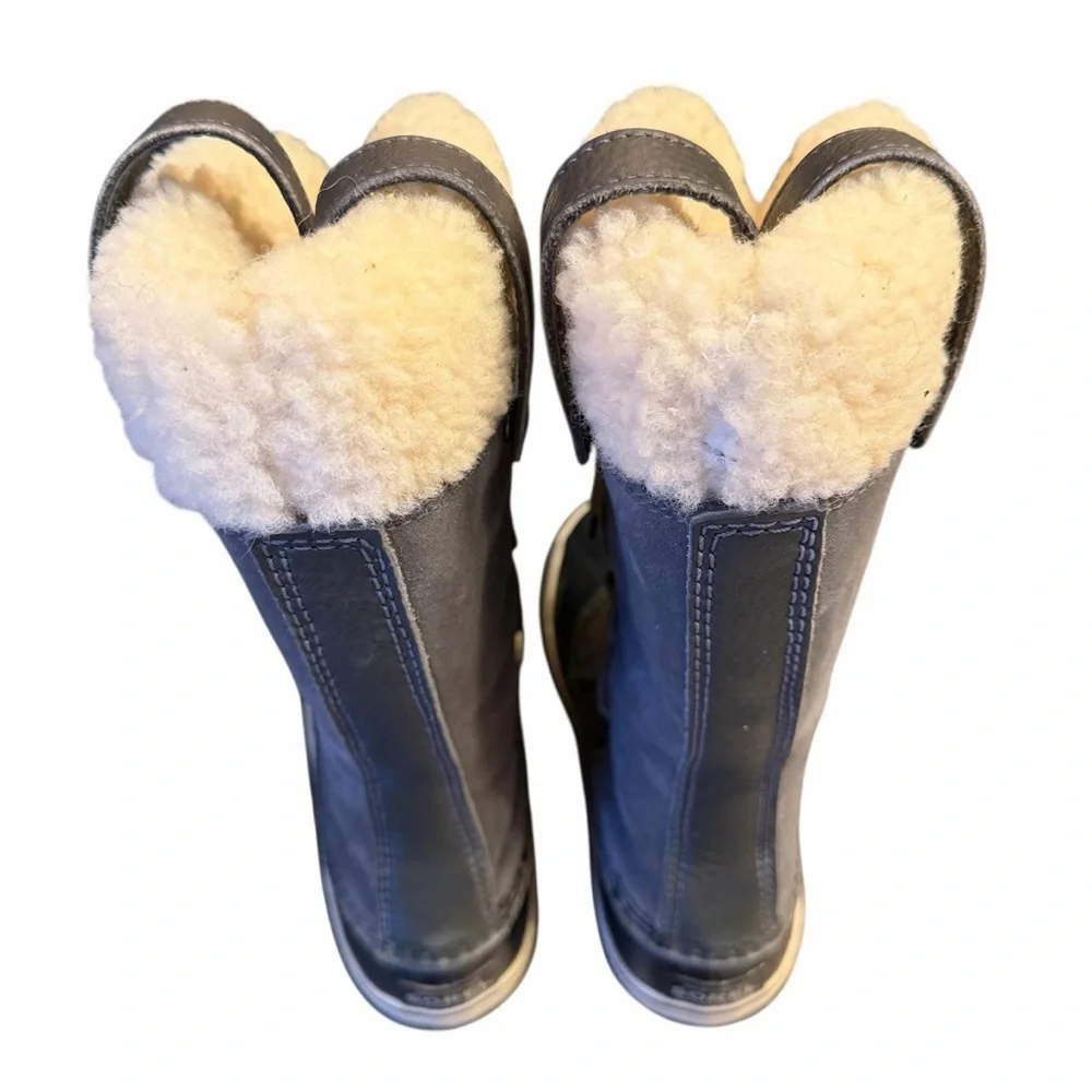 SOREL Women’s Joan of Arc Suede & Shearling Cold Weather Boots Sz 6 Waterproof